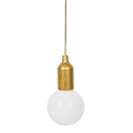 Pendant LED Lamp L, battery-operated, gold