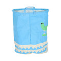 Foldable Toy Bag Basket 40cm, blue