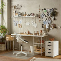 FRIIDROTT Drawer unit on castors, white, 35x56 cm