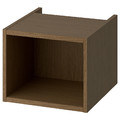 HAGAÅN Open cabinet, brown oak effect, 40x48x33 cm