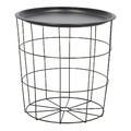 Side Table with Storage Cocotte, black