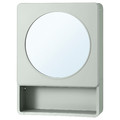 IVÖSJÖN Mirror cabinet with 1 door, green, 44x15x59 cm