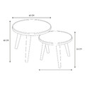 Coffee Tables Set Felix 2pcs, pine