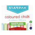 Starpak Dustless Coloured Chalk 5 Colours 100pcs