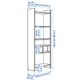 LÅDMAKARE Storage combination, with 1 shelf insert/oak effect, 81x35x212 cm