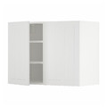 METOD Wall cabinet with shelves/2 doors, white/Stensund white, 80x60 cm