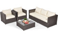 Outdoor Furniture Set MALAGA COMFORT MAX, brown