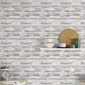 GoodHome Vinyl Wallpaper on Fleece Jori, white