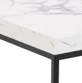 Coffee Table Barossa 40x40cm, white marble