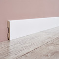 MDF Skirting Board Foge LB1 100 16 x 100 x 2000 mm, semi-matt white
