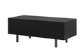 Coffee Table with Storage Scalia II 120, matt black, black legs