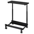 LÅNESPELARE Computer cart with shelf, black, 50x27 cm