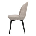 Upholstered Chair Cloe, light grey