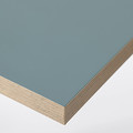 LAGKAPTEN / KRILLE Desk, grey-turquoise/black, 120x60 cm