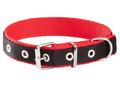 Dingo Dog Collar 2.5cm/55cm, black-red