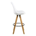 Bar Stool Dima, white/wood