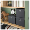 Bookcase, grey-green/light brown stained, 90x197 cm