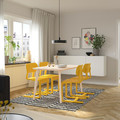 LYCKAN Chair, yellow/birch veneer