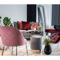 Velvet Dining Chair with Metal Legs, pink/gold