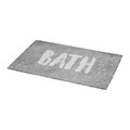 GoodHome Bath Mat Hebo 50 x 80 cm, mineral grey/white