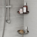 GoodHome Shower Corner Shelf Koros, chrome