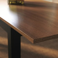 ÅLHULT / ODGER Table and 4 chairs, black/brown/anthracite, 120/170x80 cm