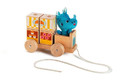 LILLIPUTIENS Wooden Food Truck with Puzzle Rhino Marius 12m+