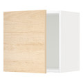 METOD Wall cabinet, white/Askersund light ash effect, 40x40 cm