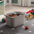 TROFAST Storage combination with box/trays, white grey/turquoise, 34x44x56 cm