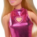 Barbie Fashionistas Doll #230 in Metallic Pink Minidress HYT88 3+