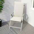 FRÖSÖN/DUVHOLMEN Seat/back cushion, outdoor, beige, 116x45 cm