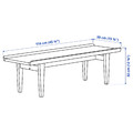 GUTTANE Coffee table, oak, 116x39 cm