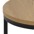 Set of 2 Side Tables Spiro, oak/black