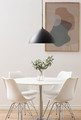 Chair Eris, 1pc, PP/faux leather, white/chrome