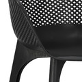 Set of 4 Chairs Dacun, in-/outdoor, black