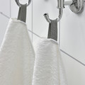 DIMFORSEN Washcloth, white, 30x30 cm