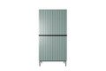 Wardrobe Nicole with Drawer Unit 100 cm, sage, black legs