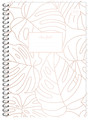 Spiral Notebook B5 120 Sheets Metallic Rose 5-pack, assorted designs