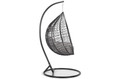 Hanging Cocoon Chair BAHAMA, in-/outdoor, black