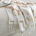 OLIVSPINNMAL Throw, off-white/multicolour, 120x160 cm