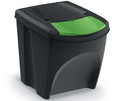 Waste Sorting Bins 25l  SORTI BOX, black