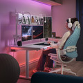 BÄSTBOLL Gaming chair, blue/Mjuk light grey