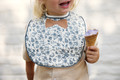Elodie Details Baby Bib - Garden Leo Toile Bow, 3m+