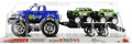 Police Vehicle with Trailer 1pc, assorted colours, 3+
