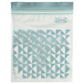 ISTAD Resealable bag, patterned/pale grey-green, 1 l