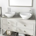 GoodHome Bathroom Countertop Perma 120 x 45 cm, grey