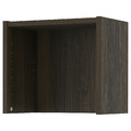 BILLY Height extension unit, dark brown oak effect, 40x28x35 cm