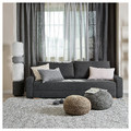 GRÄLVIKEN 3-seat sofa-bed  dark grey