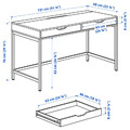 ALEX Desk, white, 132x58 cm