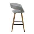 Bar Stool Grace, low, light grey